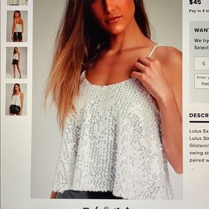 Lulus sequined tank top